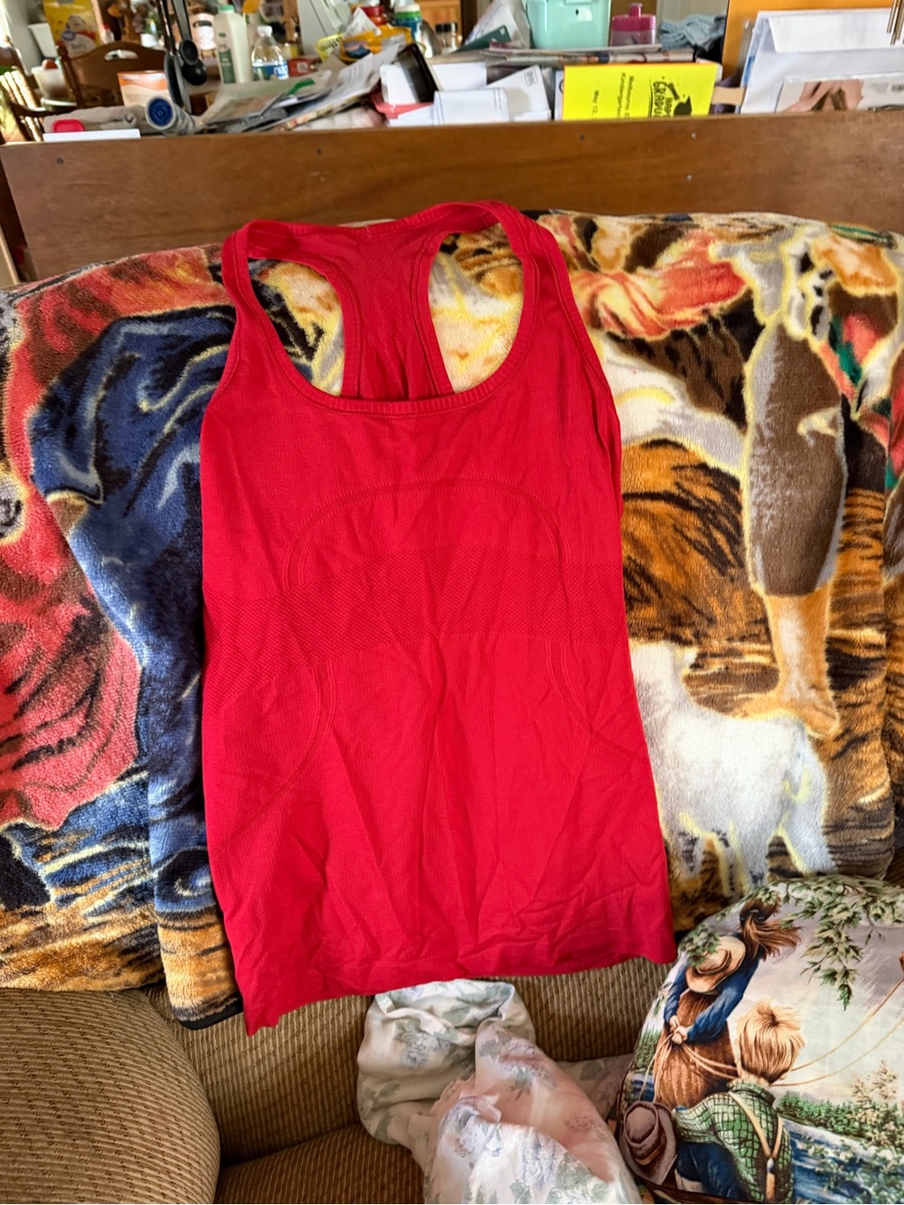 lululemon athletica Red Racerback Tank swiftly tech hip length